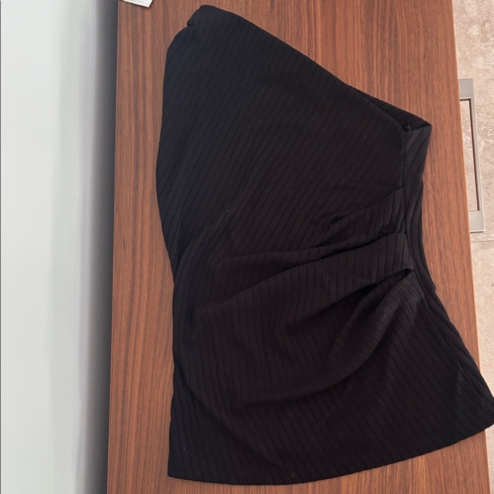 Zara Black one shoulder top